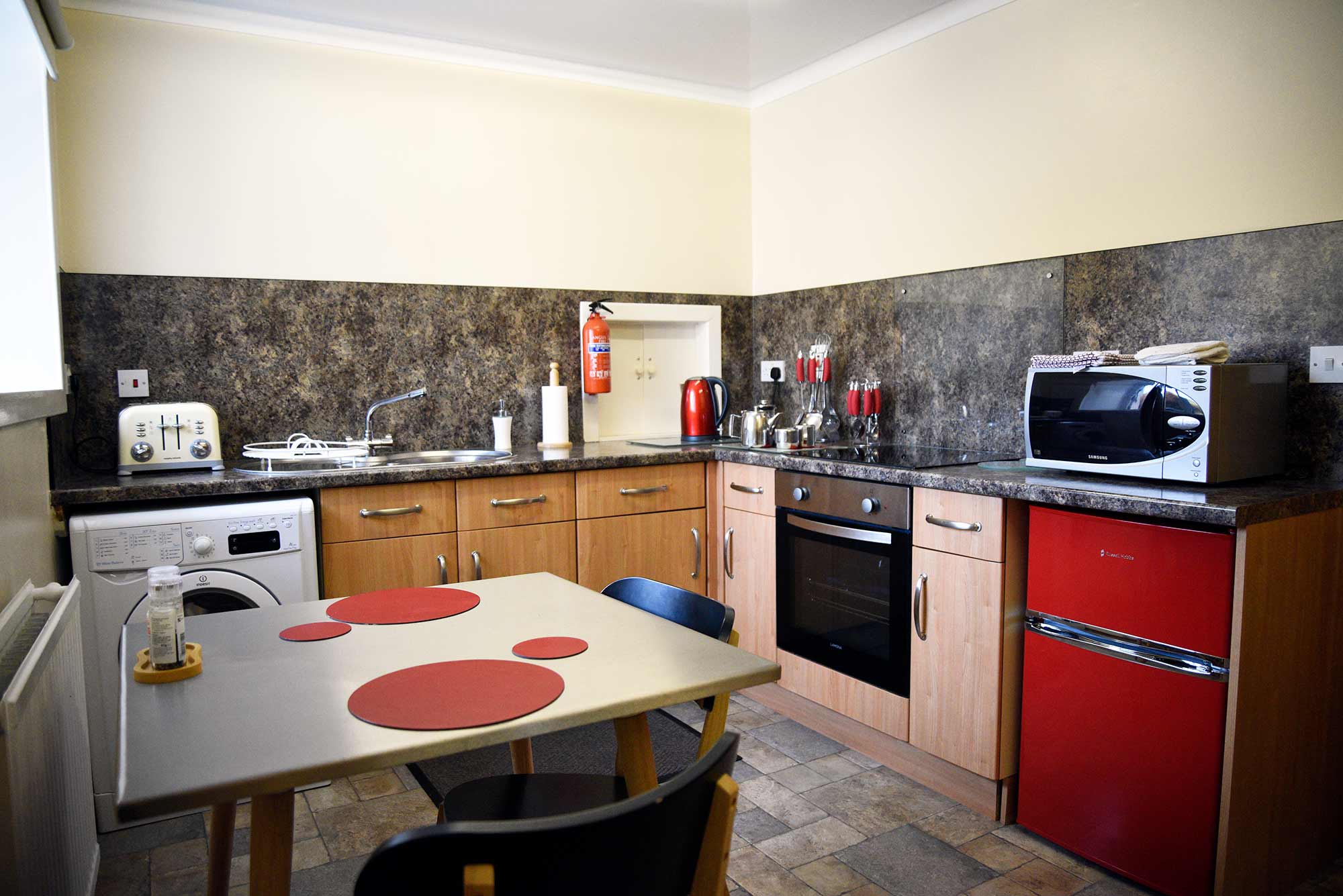 kitchen open plan self catering